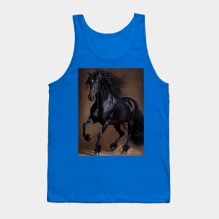 Friesian Horse - Oil paint Tank Top